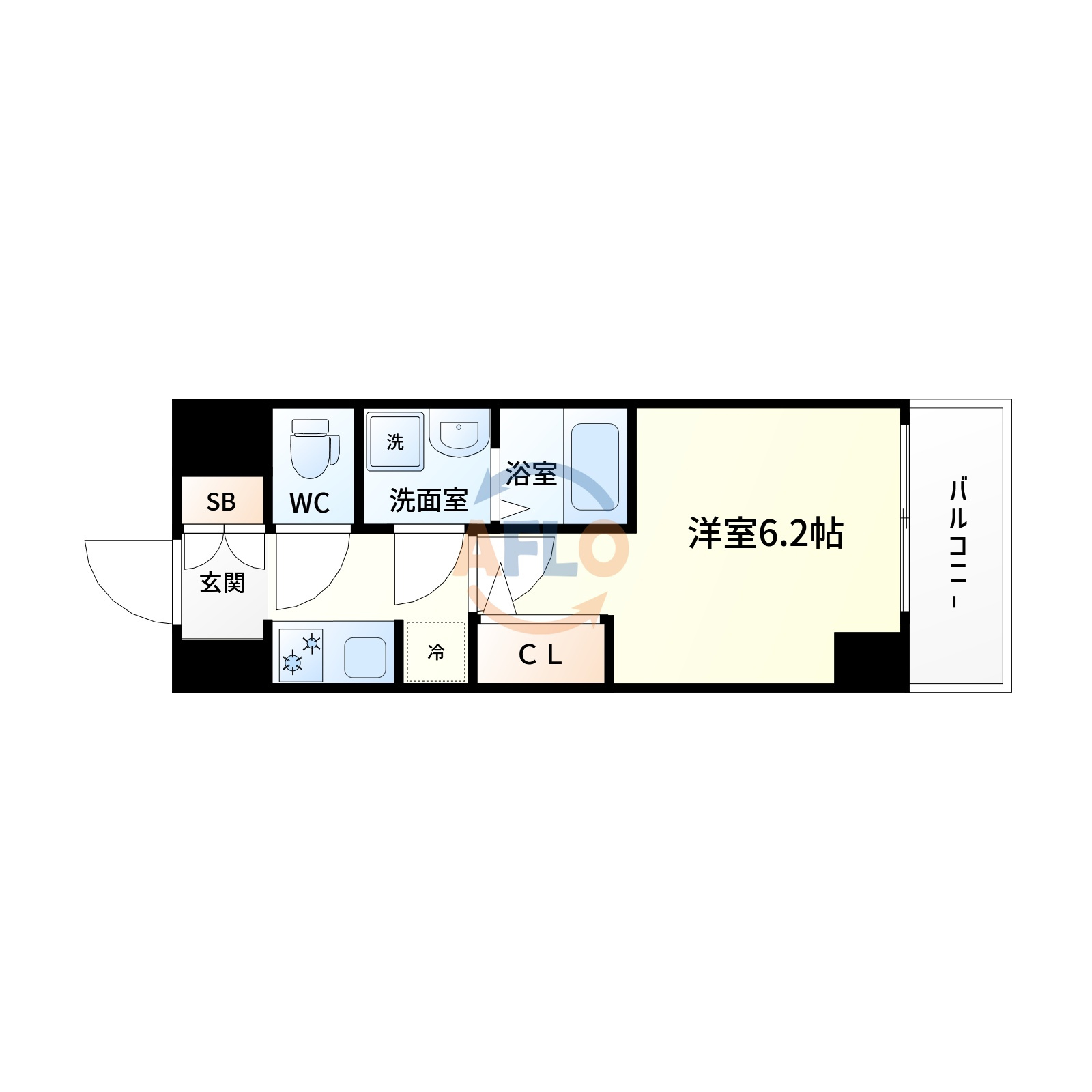 S-RESIDENCE新大阪WESTの間取り|S-RESIDENCE新大阪WEST　間取り