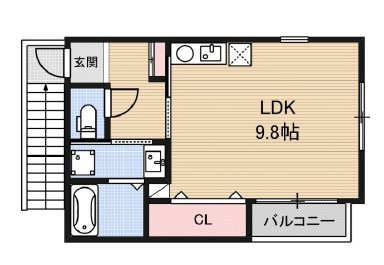 リベルテ駒ヶ林の間取り