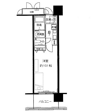 レジディア三宮東の間取り