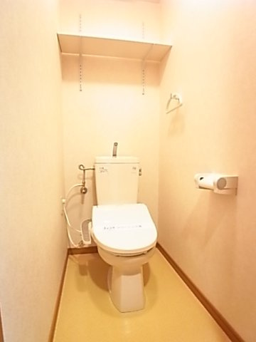 レジデンス富久寿のトイレ|落ち着いた色調のトイレです