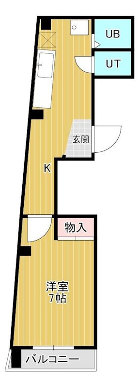 モナハイツ新浜の間取り