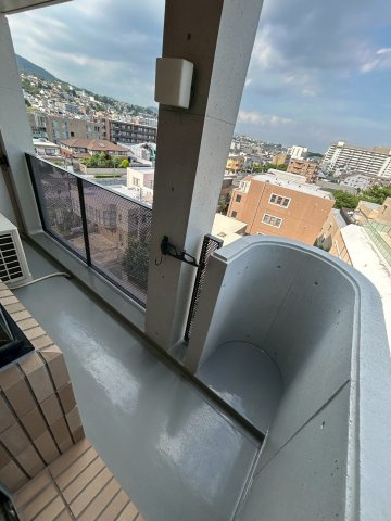 チェリービュウ芦屋川のバルコニー