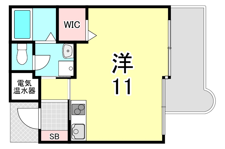 チェリービュウ芦屋川の間取り