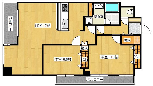 ファーネスト西新の間取り