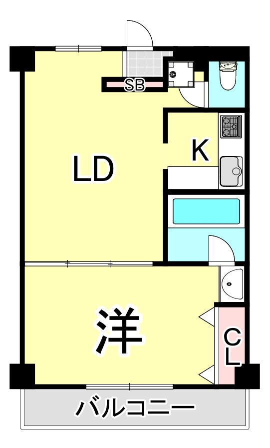 メイピース芦屋の間取り