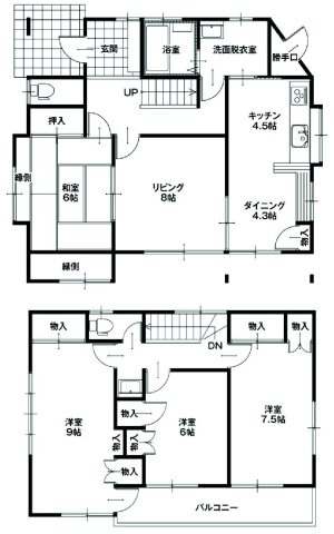 前橋市田口町の間取り