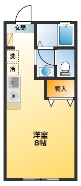 三鷹市井口１丁目のアパートの間取り