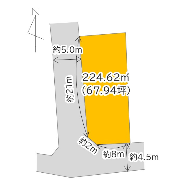 売土地　中央区舞阪町舞阪の区画図