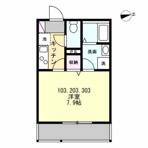 【間取り】 | ベイルーム湘南台北