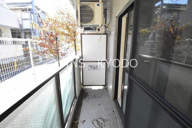 世田谷区代田３丁目の賃貸マンションのバルコニー