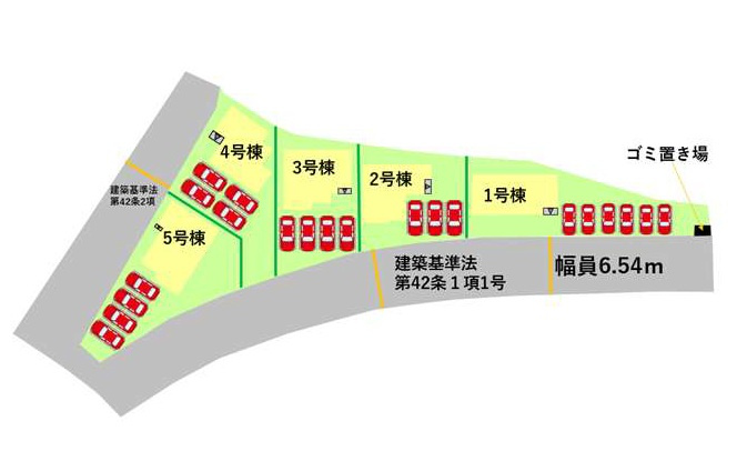 よかタウン／大津町灰塚1期／２号棟の区画図