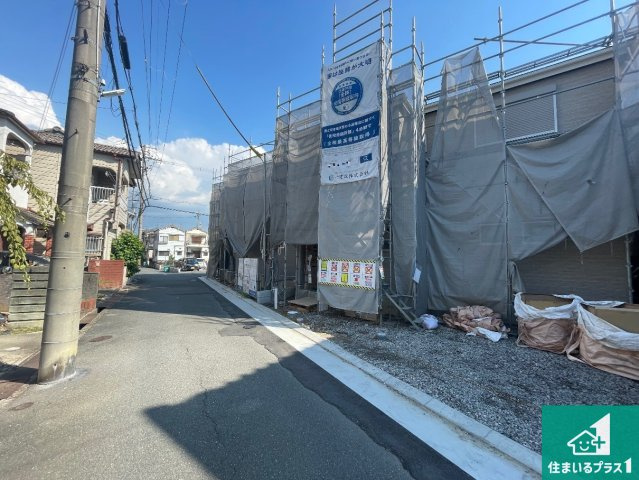 ■枚方市招提大谷　新築一戸建ての外観|現在建築中！落ち着いた街並みで新生活を始めることが出来そう！周辺の物件も併せてご紹介させて頂きます！