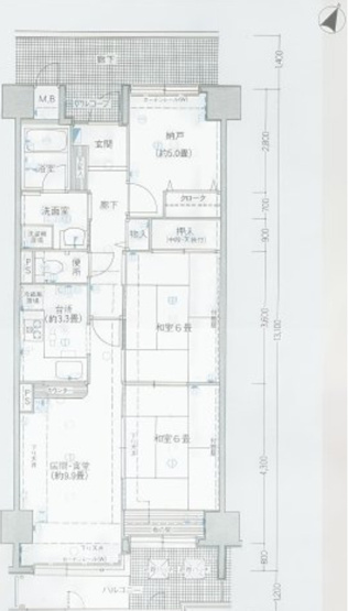 【間取り】 | ☆ﾒｿﾞﾝﾌﾙ-ﾙ関目