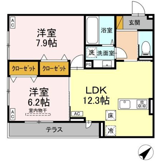 【間取り】 | D-ROOM君塚ⅠA