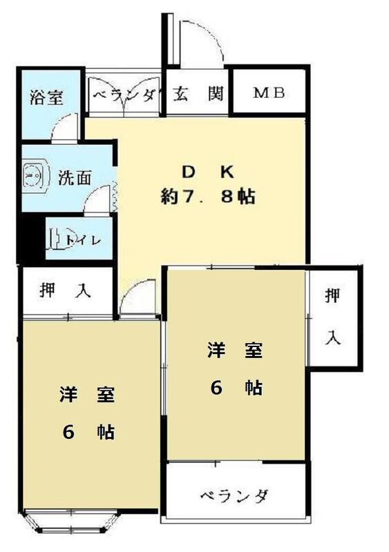 コーポ南野の間取り