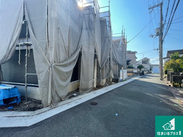 ■枚方市招提大谷　新築一戸建ての外観|現在の進捗状況です！順調に作業進行中、完成が待ち遠しいです！詳細の間取り等、お気軽にお問い合わせください！