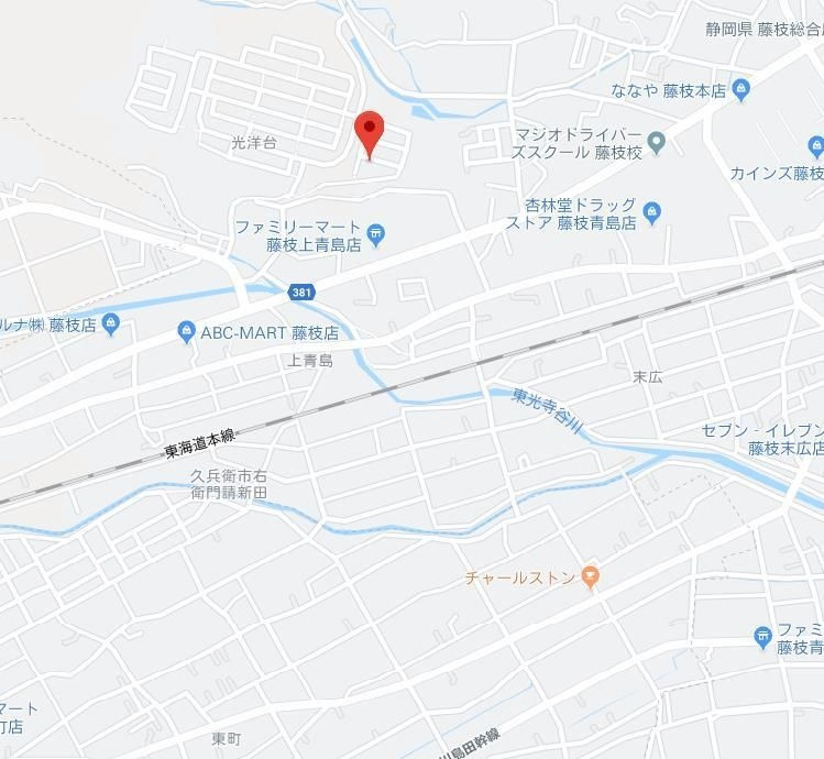 ビューハイツの地図