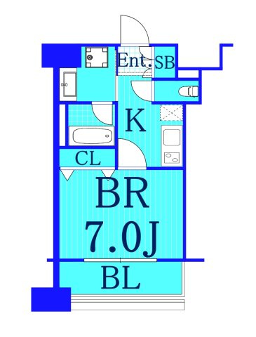 横浜関内プラッツの間取り