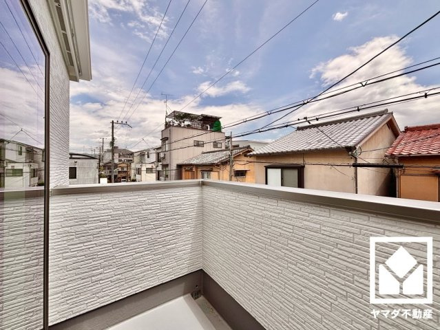 伏見区向島二ノ丸町　2期のバルコニー