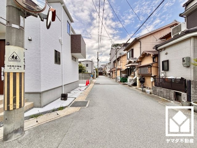 伏見区向島二ノ丸町　2期の前面道路含む現地写真