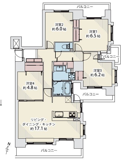ダイアパレス知事公館の間取り