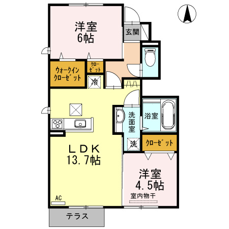 ソレーユ・コートの間取り