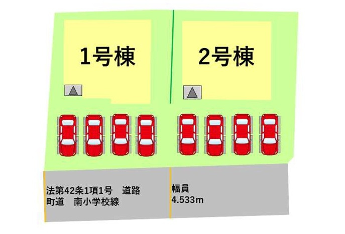 よかタウン／大津町陣内2期／２号棟の区画図