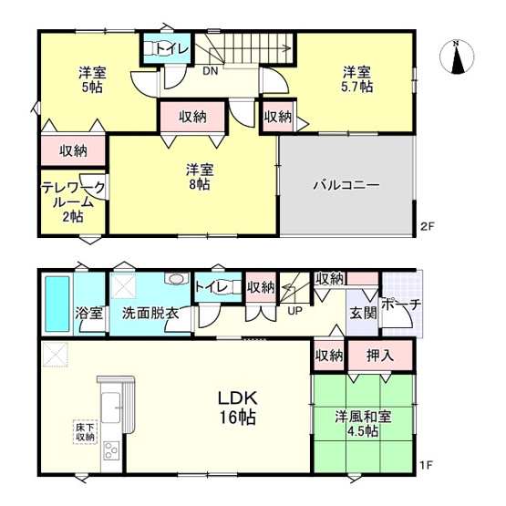 【間取り】 | 揖保郡太子町鵤第7/全2棟