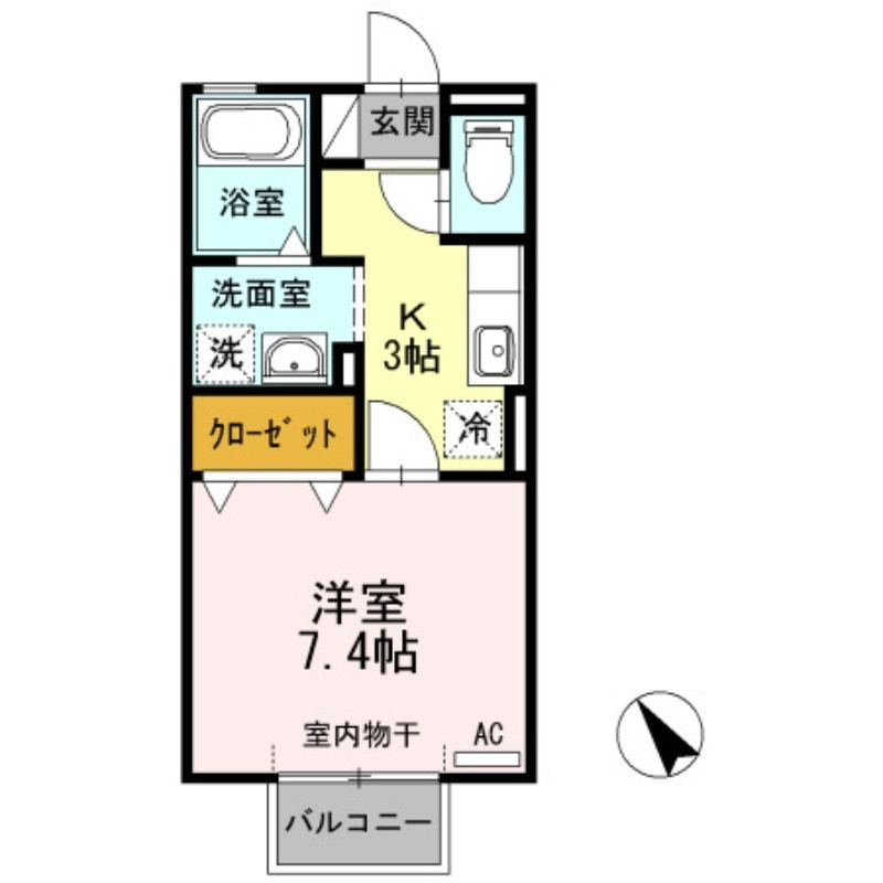エスポワール栄Ⅱの間取り