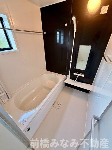 【新築】前橋市上増田町第3　限定１棟　リーブルガーデン　新築建売の浴室|お風呂で日々の疲れを落としましょう