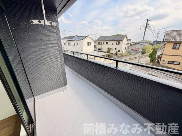 【新築】前橋市上増田町第3　限定１棟　リーブルガーデン　新築建売のバルコニー|開放的で明るい空間を演出してくれるバルコニーです