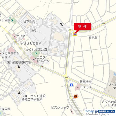【地図】 | 春風台Iテナント