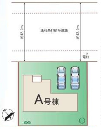 千葉市若葉区都賀の台４丁目１４８６番の区画図