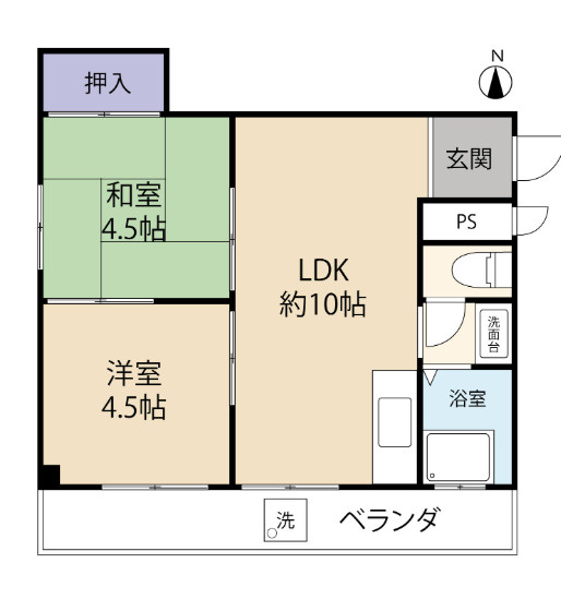 御影ハイムの間取り
