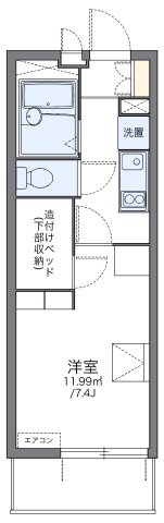 レオパレスラピスラズリ高井田の間取り