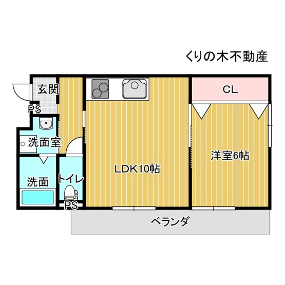 【間取り】 | Shimanami Hills | 1LDKのお部屋です