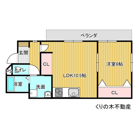 【間取り】 | Shimanami Hills | 1LDKのお部屋です