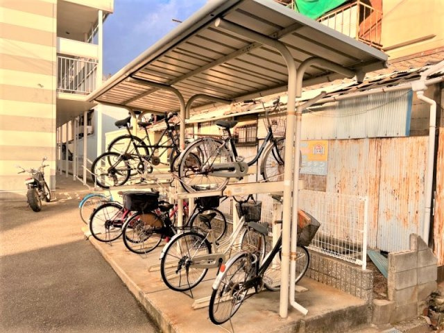 レオパレスシオンのその他|駐輪スペースです。