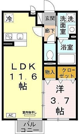 プティリヴィエールの間取り