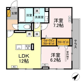 【間取り】 | D-ROOM君塚ⅠB