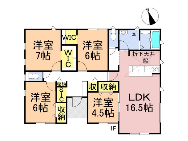 リーブルガーデン　岐阜市下奈良2丁目　全3区画分譲の間取り|■3号棟　■ヤマダ不動産　株式会社リライフ　
■夢のマイホーム購入をフルサポートします！