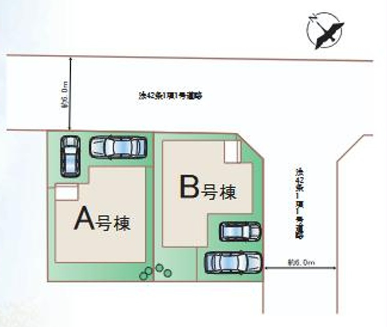 市原市五井西５丁目５番の区画図