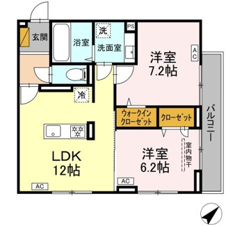 【間取り】 | D-ROOM君塚ⅠB