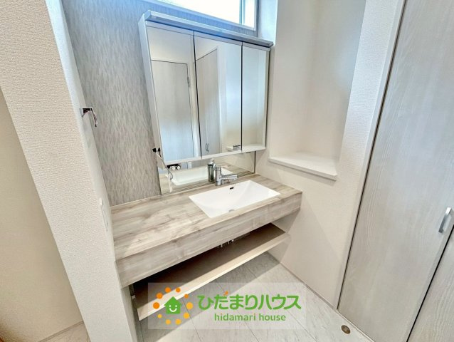 久喜市鷲宮4丁目　新築一戸建て　の独立洗面台|ホテルのような洗面！
