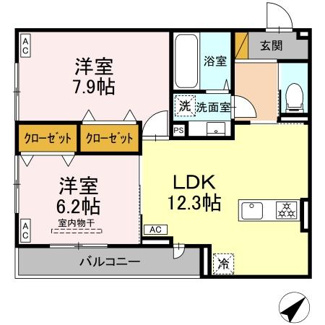 【間取り】 | D-ROOM君塚ⅠB