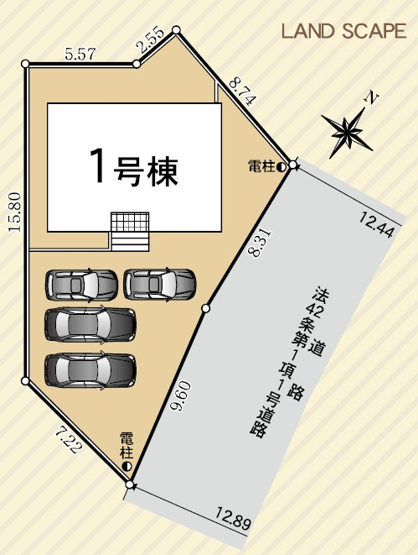 【間取り】 | 島田市稲荷1丁目 6期 新築一戸建て | 2号棟の区画図です