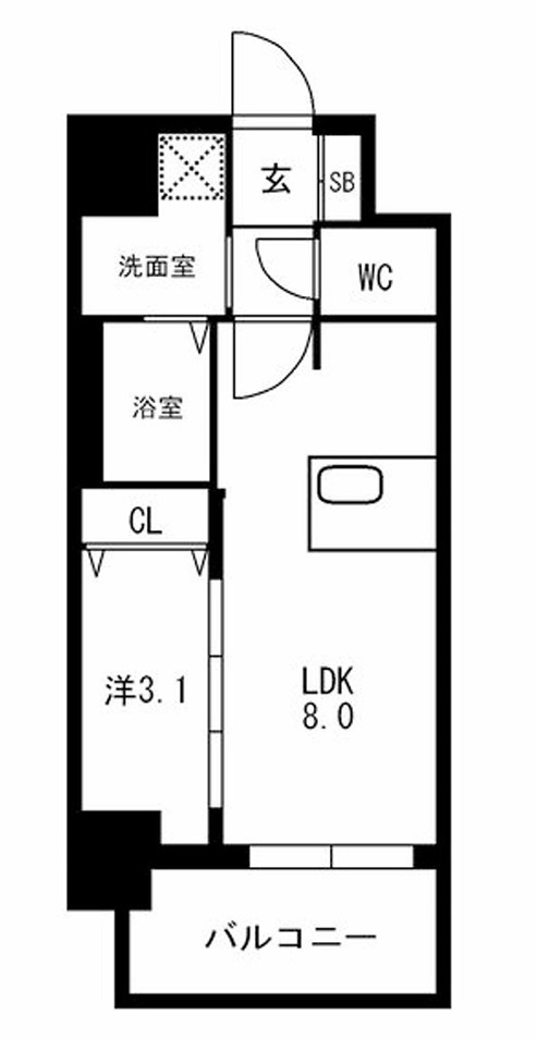 SHOKEN Residence大阪都島の間取り