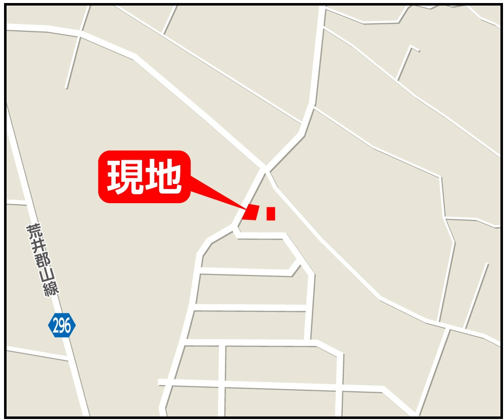 郡山市東原２丁目　　　  １号棟　　　富田東小学校、富田中学区　の地図