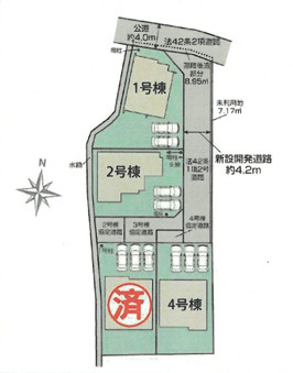 【坂戸市元町2号棟 区画図】