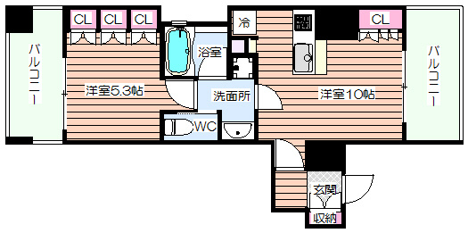 【間取り】 | リーガルあみだ池新町